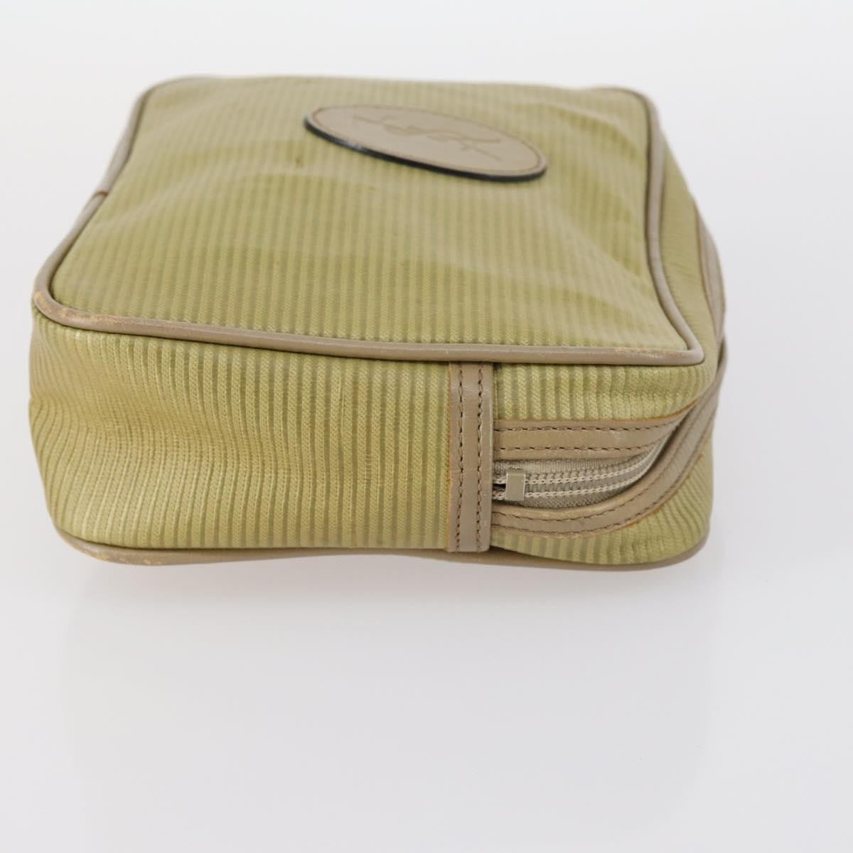 Saint Laurent SAINT LAURENT Hand Bag Leather 2 Set Black Gold beige Authentic am9229