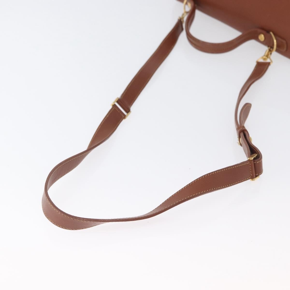 Gucci GUCCI Hand Bag Leather 2way Brown Gold 000 101 0274 Authentic ep13069