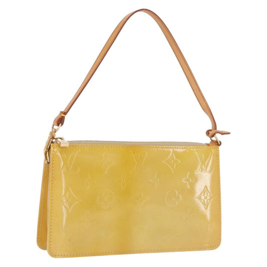 Louis Vuitton LOUIS VUITTON Monogram Vernis Lexington Accessory Pouch Beige M91010 Authentic 165721 Bag
