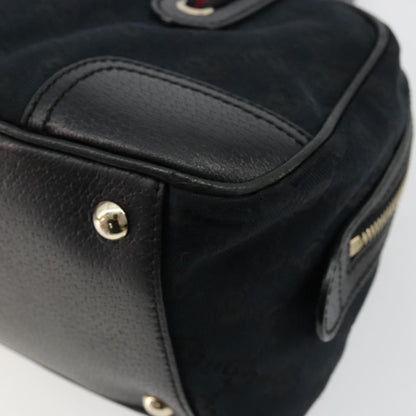 Gucci GUCCI GG Canvas Princi Hand Bag Black Gold 161720 Authentic 176928