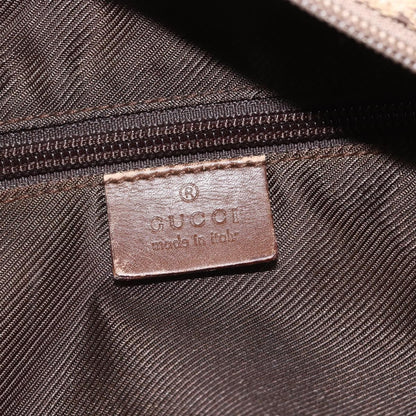 Gucci GUCCI GG Canvas Tote Bag Beige Silver 28892 Authentic 162386