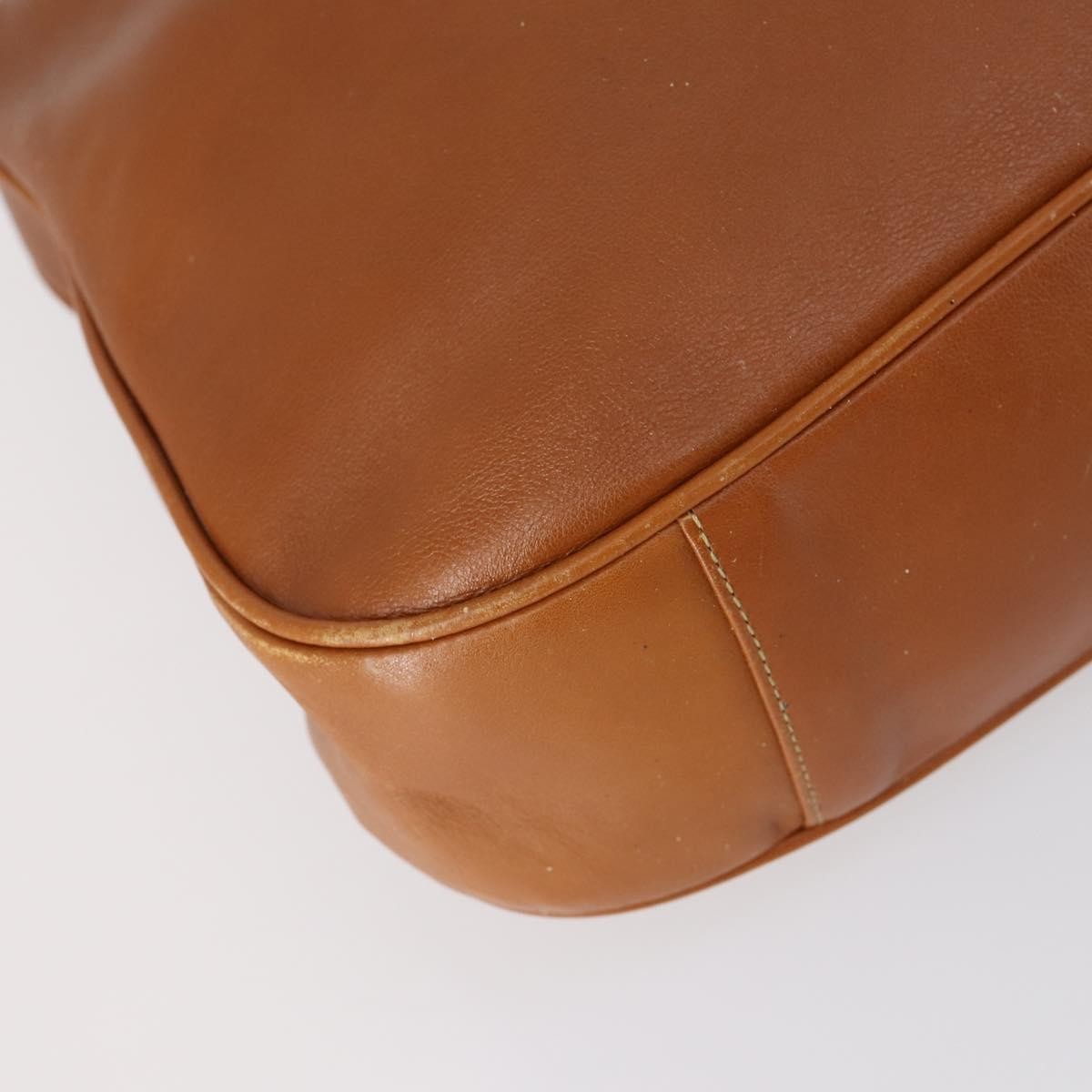 Gucci GUCCI Bamboo Shoulder Bag Leather 2way Brown Gold 001 2852 1577 0 Authentic ep12095