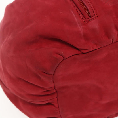 Loewe LOEWE Shoulder Bag Suede Red Authentic 155213