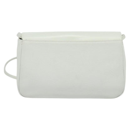 Givenchy GIVENCHY Shoulder Bag Leather White Gold Authentic MY255