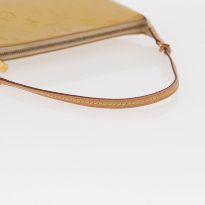 Louis Vuitton LOUIS VUITTON Vernis Pochette Accessoires Accessory Pouch Citrin LV Authentic 161520 Bag