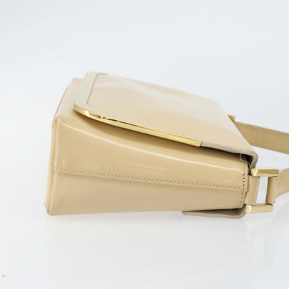 Gucci GUCCI Shoulder Bag Patent leather Beige Gold 007 2113 0278 Authentic bs30927