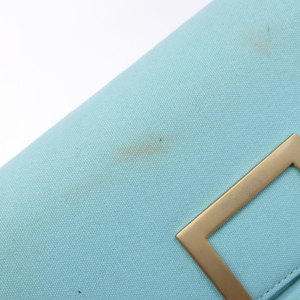 Saint Laurent SAINT LAURENT Shoulder Bag Canvas Light Blue Authentic BA5491