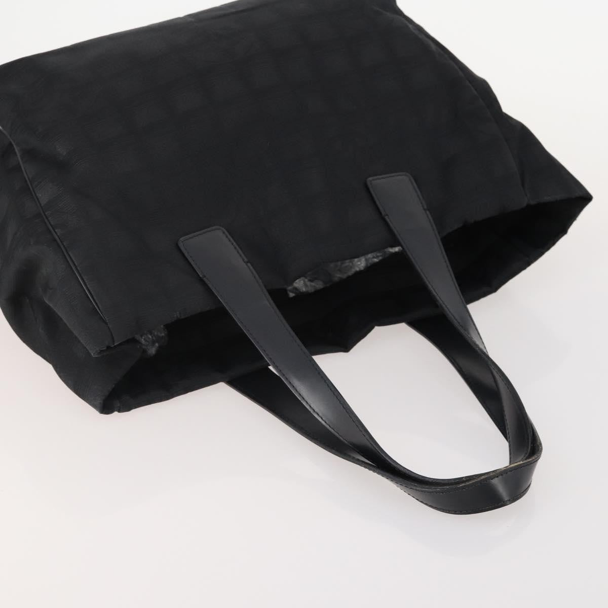 Chanel CHANEL New Travel line Tote Bag Nylon 3 Set Black CC Authentic BA12665