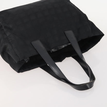 Chanel CHANEL New Travel line Tote Bag Nylon 3 Set Black CC Authentic BA12665