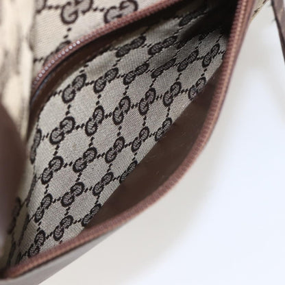 Gucci GUCCI GG Canvas Tote Bag Beige Silver 28892 Authentic 162386