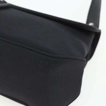 Salvatore Ferragamo Salvatore Ferragamo Vala Shoulder Bag Nylon Black Silver Authentic 162155