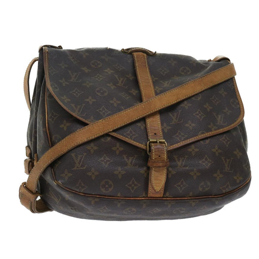 Louis Vuitton LOUIS VUITTON Monogram Saumur 35 Shoulder Bag M42254 LV Authentic th3916