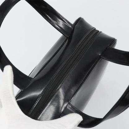 Gucci GUCCI Hand Bag Patent leather Black Silver 000 1274 0505 Authentic ep12647