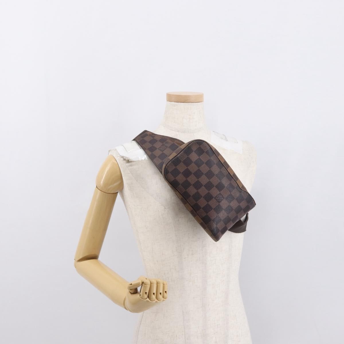 Louis Vuitton LOUIS VUITTON Damier Ebene Geronimos Shoulder Bag N51994 LV Authentic 164331