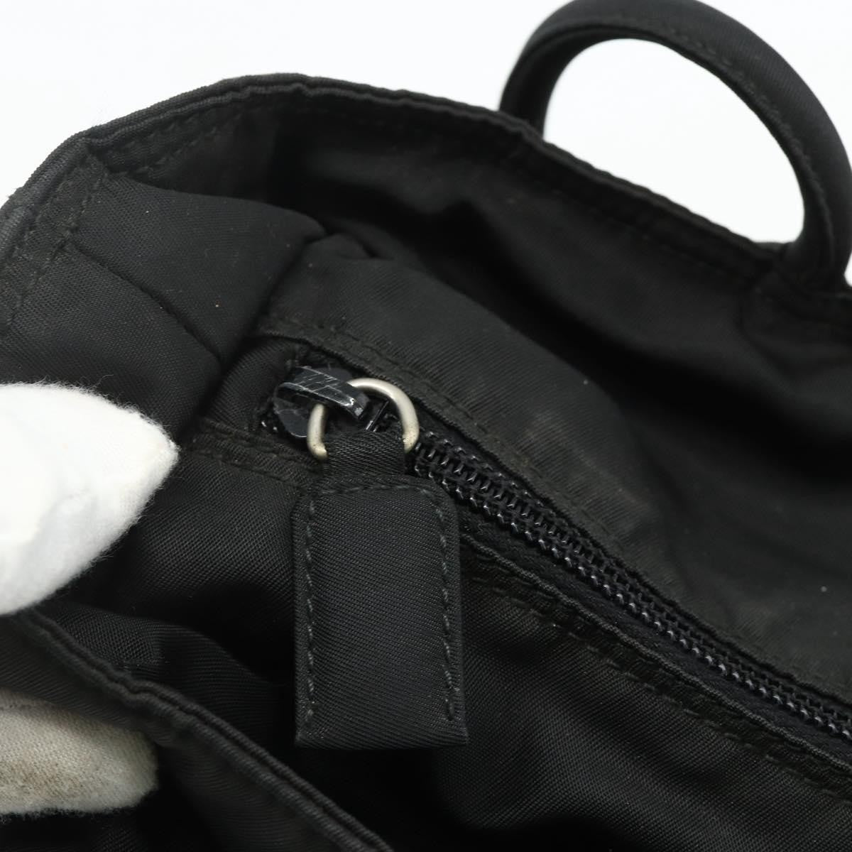 Prada PRADA Tote Bag Nylon Black Silver Authentic bs34741