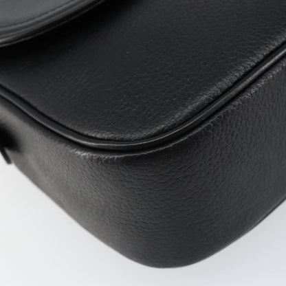 Burberrys Burberrys Nova Check Shoulder Bag Leather Black Gold Authentic bs30325