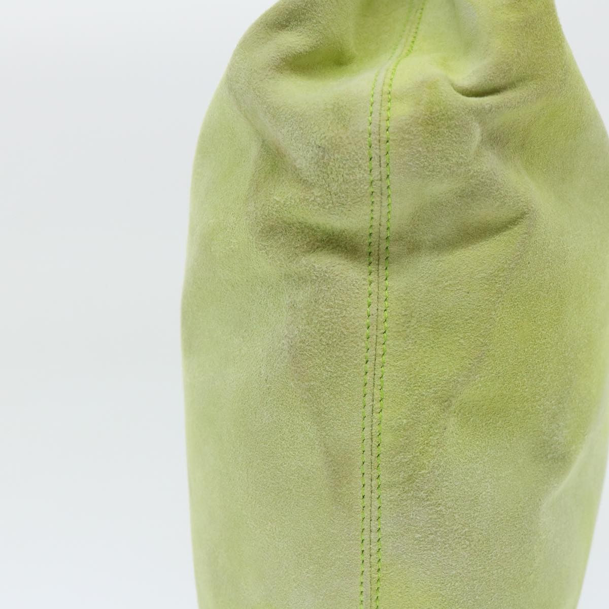 Celine CELINE Hand Bag Suede Green Authentic 53736V