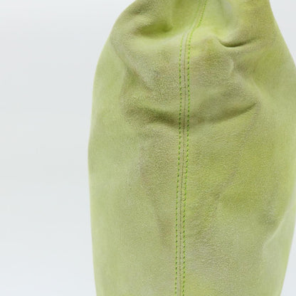 Celine CELINE Hand Bag Suede Green Authentic 53736V
