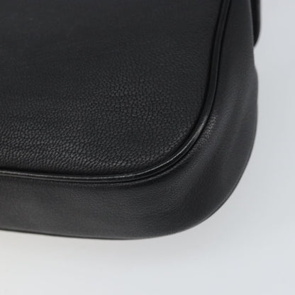 Givenchy GIVENCHY Shoulder Bag Leather Black Gold Authentic bs32977
