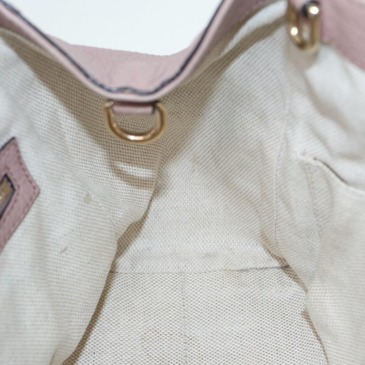 Gucci GUCCI Soho Hand Bag Leather 2way Gold Pink 336751 Authentic am6760