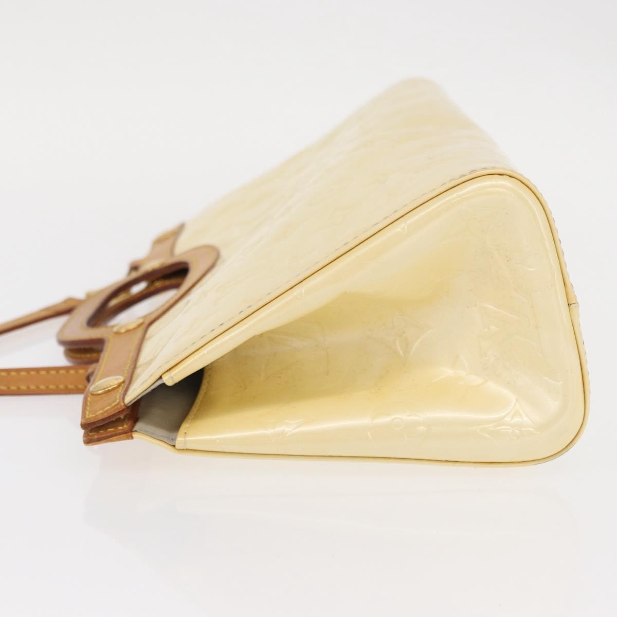 Louis Vuitton LOUIS VUITTON Monogram Vernis Roxbury Drive Hand Bag Perle M91374 LV Authentic 156779