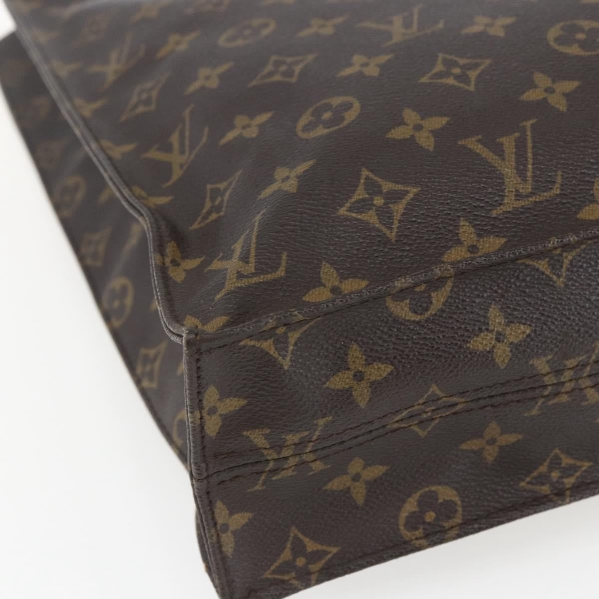 Louis Vuitton LOUIS VUITTON Monogram Sac Plat Hand Bag M51140 LV Authentic 162736