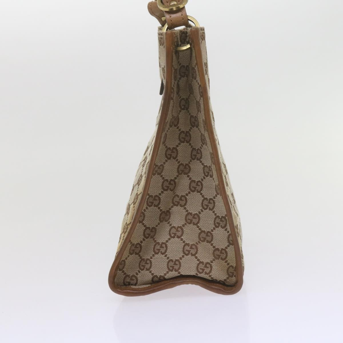 Gucci GUCCI GG Canvas Shoulder Bag Beige 110292 Authentic 61802