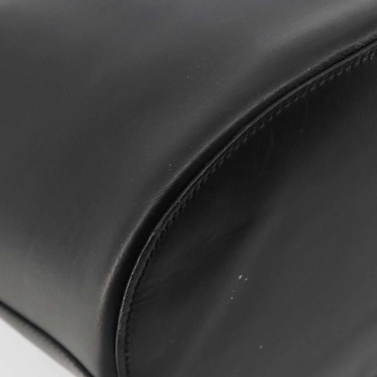 Gucci GUCCI Hand Bag Leather Black Authentic 71508