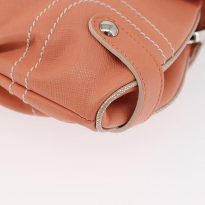 Salvatore Ferragamo Salvatore Ferragamo Gancini Shoulder Bag Leather Pink Silver Authentic BA11212