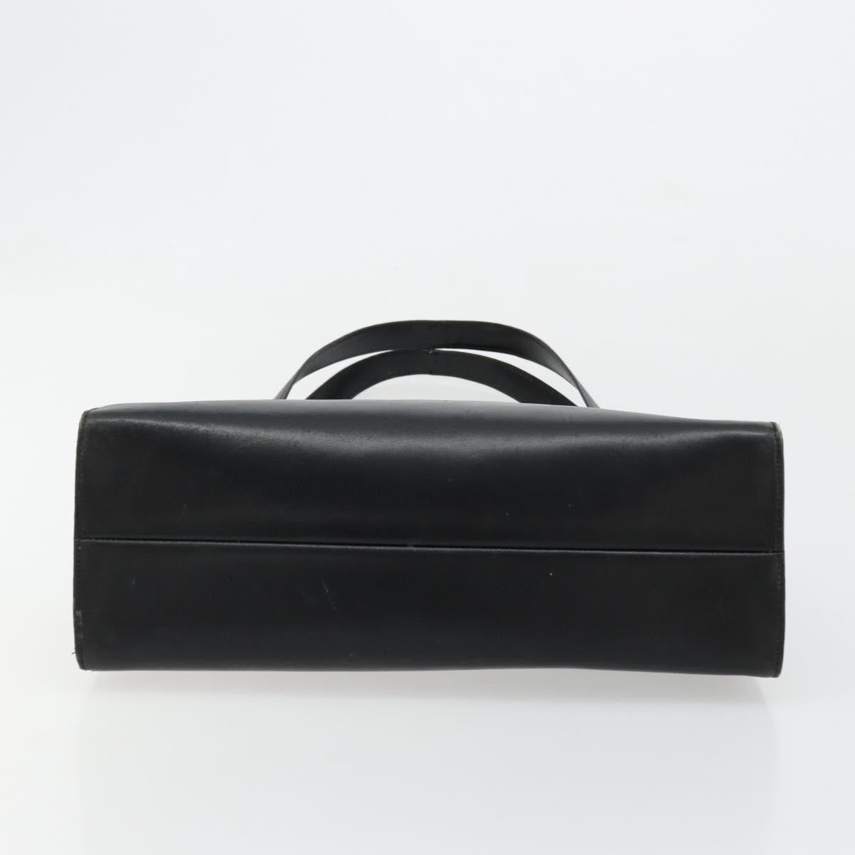 Gucci GUCCI Shoulder Bag Leather Black Silver 001 3038 Authentic 178252