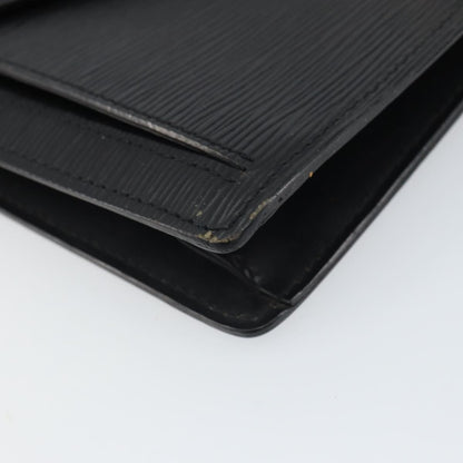 Louis Vuitton LOUIS VUITTON Epi Serie Dragonne Clutch Bag Black Noir M52612 LV Authentic BA9336