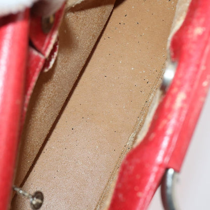Gucci GUCCI Hand Bag Leather Red Authentic 148420