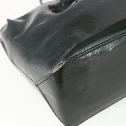 Louis Vuitton LOUIS VUITTON Monogram Vernis Wilshire PM Bag Blue Galatic M93646 LV Authentic 163318