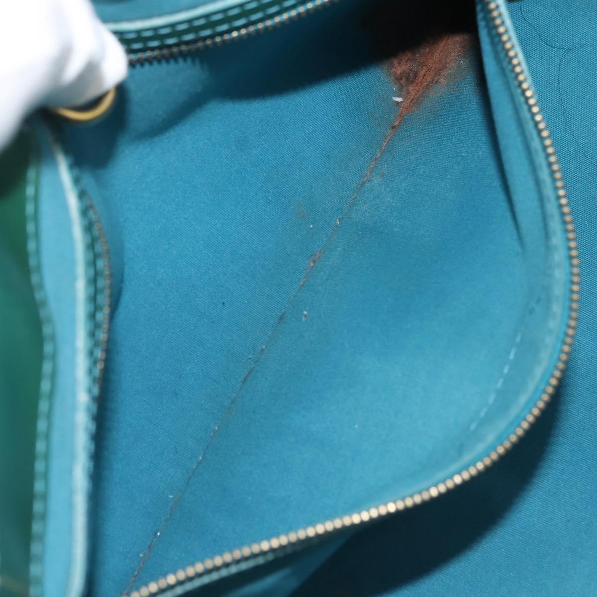 Louis Vuitton LOUIS VUITTON Vernis Wilshire Boulevard Bag Blue galatic M93646 LV Authentic BA6406