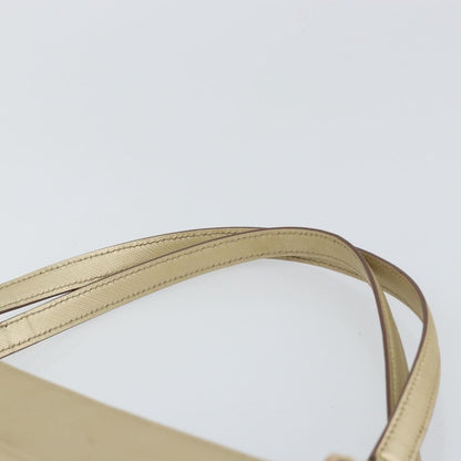 Salvatore Ferragamo Salvatore Ferragamo Gancini Shoulder Bag Leather Gold Authentic 162322