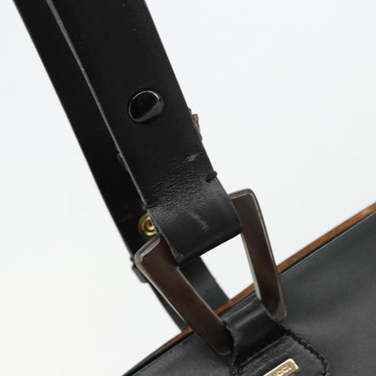 Gucci GUCCI Hand Bag Leather Black Authentic 71508