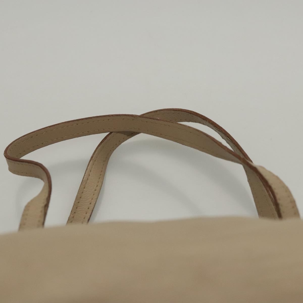 Celine CELINE Hand Bag Leather Beige Authentic 117663
