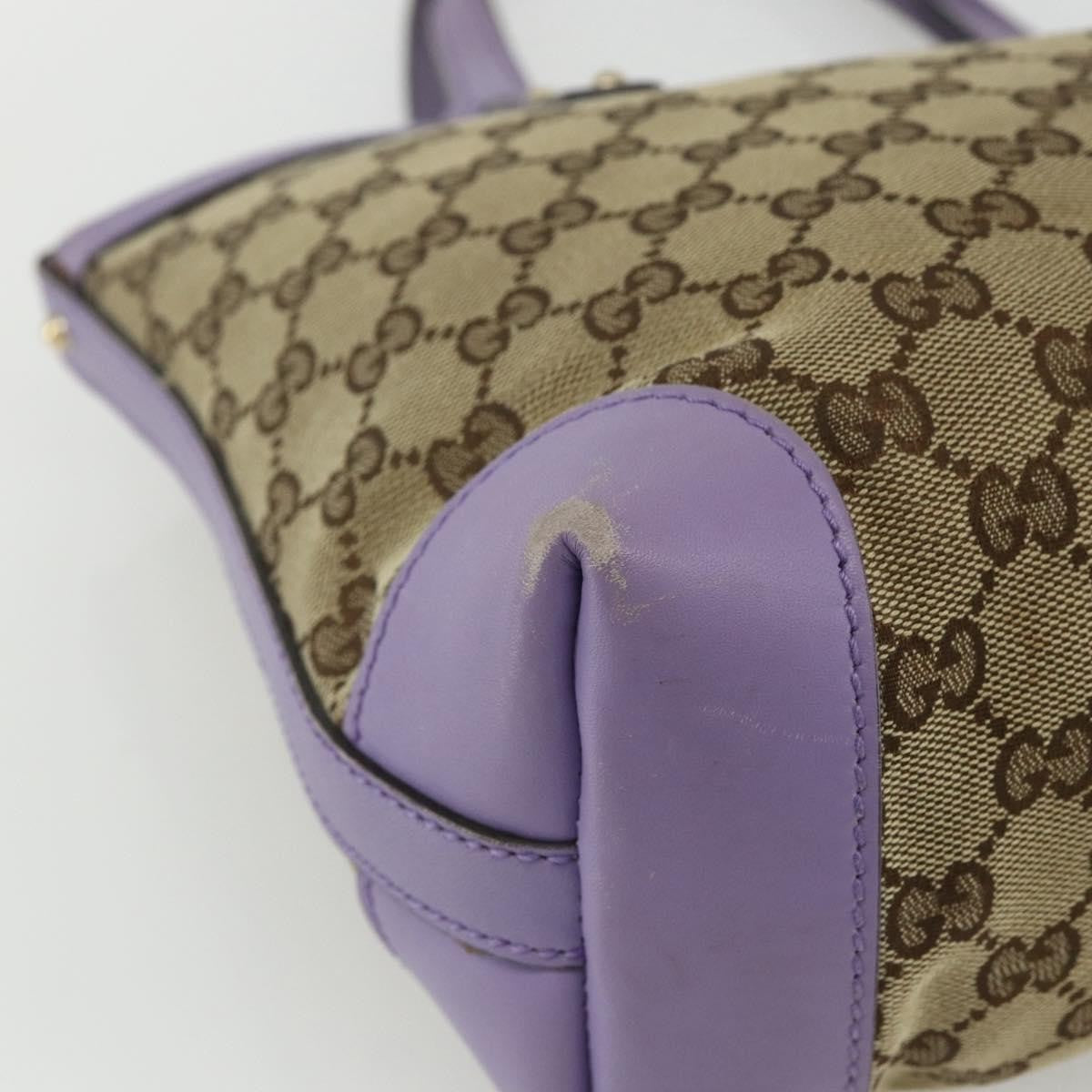 Gucci GUCCI GG Canvas Tote Bag Beige Gold 269878 Authentic ka541
