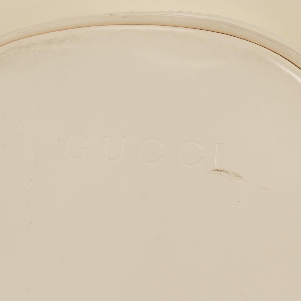Gucci GUCCI Body Bag Enamel White Gold 003 2113 0027 Authentic bs28429