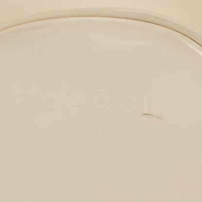 Gucci GUCCI Body Bag Enamel White Gold 003 2113 0027 Authentic bs28429