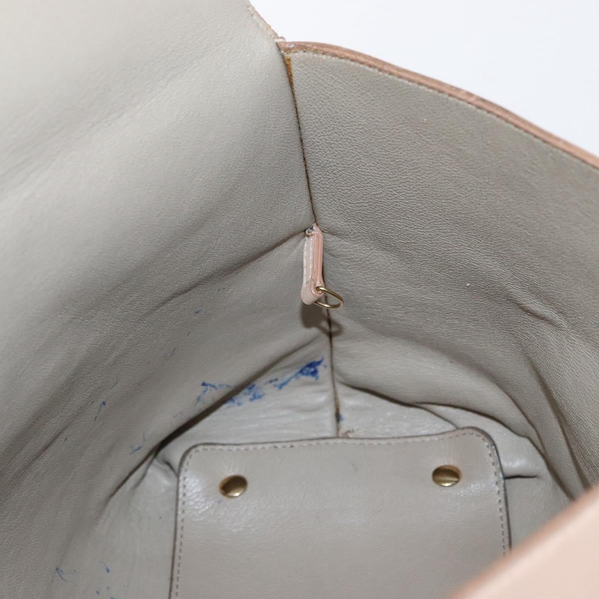 Salvatore Ferragamo Salvatore Ferragamo Gancini Shoulder Bag Leather Pink Gold Authentic 171552