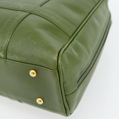 Givenchy GIVENCHY Hand Bag Leather Khaki Gold Authentic BA12916