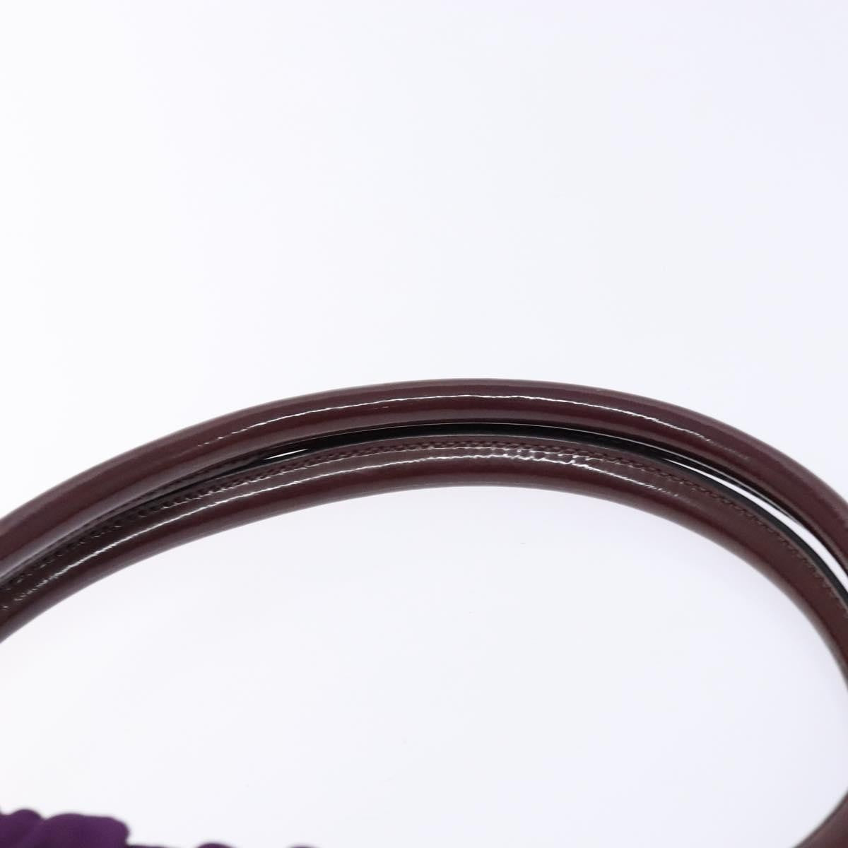 Salvatore Ferragamo Salvatore Ferragamo Vala Shoulder Bag Nylon Purple Gold Authentic 141527