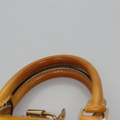Louis Vuitton LOUIS VUITTON Monogram Vernis Alma PM Hand Bag Citrin M90101 LV Authentic EC497