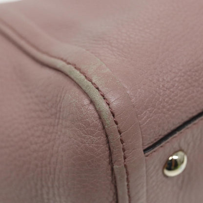 Gucci GUCCI Soho Hand Bag Leather 2way Gold Pink 336751 Authentic am6760