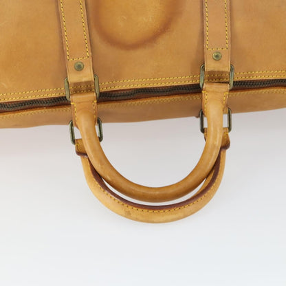 Louis Vuitton LOUIS VUITTON Nomad Keepall 55 Boston Bag Beige LV Authentic 163339