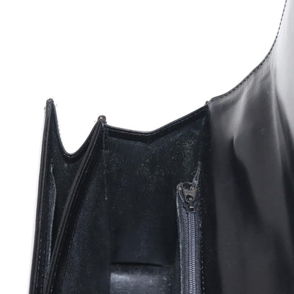 Givenchy GIVENCHY Hand Bag Leather Black Gold Authentic BA6452