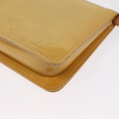 Louis Vuitton LOUIS VUITTON Monogram Vernis Lexington Accessory Pouch Beige M91010 Authentic 165721 Bag