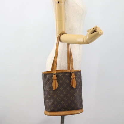 Louis Vuitton LOUIS VUITTON Monogram Bucket PM Shoulder Bag M42238 LV Authentic bs35325