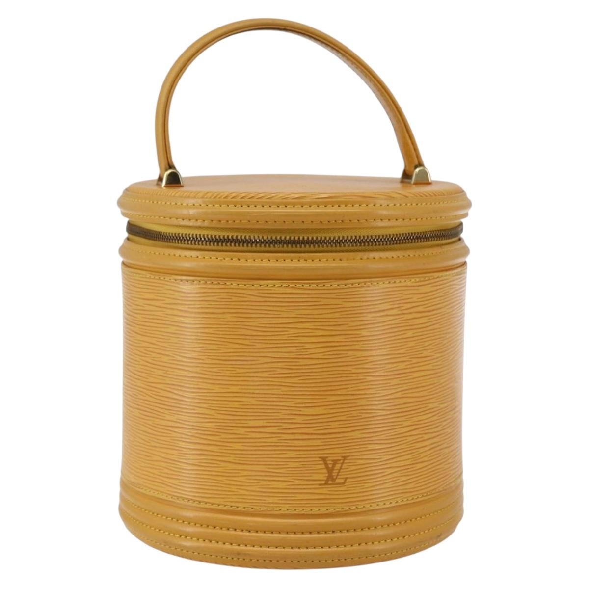 Louis Vuitton LOUIS VUITTON Epi Cannes Hand Bag Yellow M48039 LV Authentic BA10743